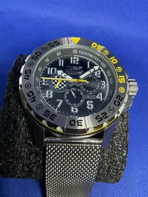 Invicta Racing 48mm sil/yellow mod 47214 men’s wristwatch  - image 1 of 4