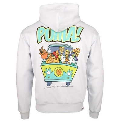 Sudadera con capucha plateada con capucha con gráfico PUMA Hoops x Scooby Doo para hombre precio de venta sugerido por el fabricante $90 Foto 1 de 4