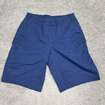Land's End 男式百慕大短裤弹力腰带蓝色 12 — 第 1/4 张图片