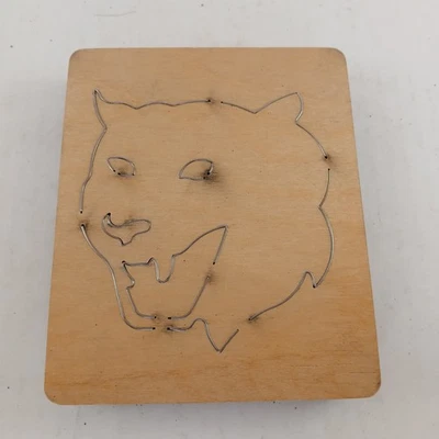Mascota Wildcat Animal Ellison Equipo Educativo Troqueles de Madera Accucut 6"x5"  Foto 1 de 3