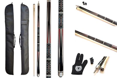 H DELTA Professional Billiard Pool Cue Kit, FREE CASE, GLOVE, JOINT CAP, AM-4
