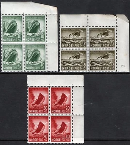 3129 Norway 1944, NK 322-24, Ship sinking, Surtax set MNH, MI 295-97, SC#B35-B37 - Picture 1 of 1