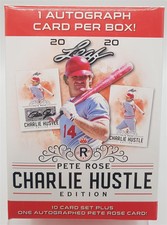 2020 Leaf Pete Rose Charlie Hustle Edition Box Baseball MLB One Autograph for Bo