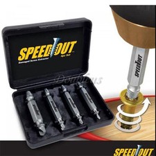 4PCS Set Speed Out Screw Extractor Drill Bits Tool Broken Damaged Bolt Remover