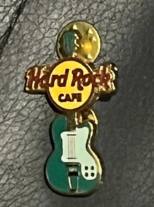 Hard Rock Cafe Pin Anstecker Gitarre grün - Bild 1 von 2