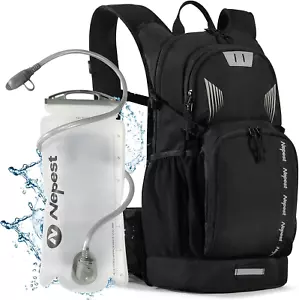 Hiking Backpack with 3L Water Bladder, 18L Hydration Pack Backpack for Women & M - Picture 1 of 7