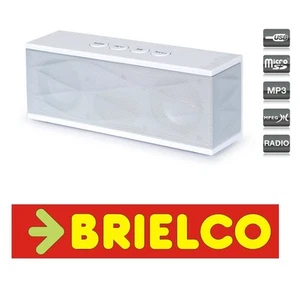 ALTAVOZ AMPLIFICADO FM REPRODUCTOR USB MICROSD 2X3W RECARGABLE BLANCO BD3122 - Imagen 1 de 1