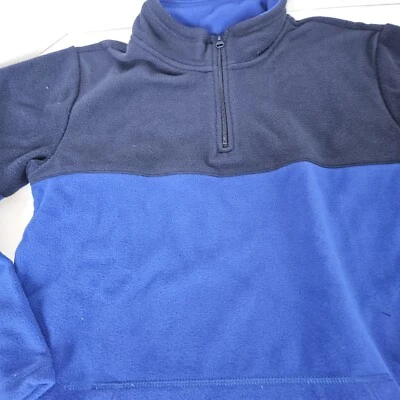 Childrens Place Big Boys 1/4 Zip Pullover Sweater Navy/Royal Blue Size XXL - Imagem 1 de 4