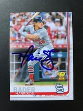 Harrison Bader Signed 2019 Topps #97 Card St. Louis Cardinals Autograph COA