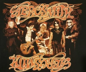 Aerosmith PRE-OWNED Tour 2006 Size Medium Black T-Shirt  - Picture 1 of 4