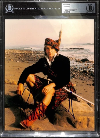 Rod Stewart In-Person Signed 8x10 Photograph BAS (Grad Collection) Cover