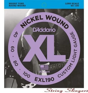 D'Addario EXL190 Nickel 4-String Bass strings 40-100 - Picture 1 of 1