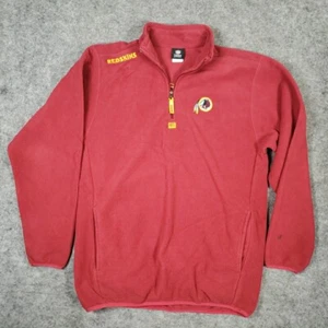 Washington Redskins Fleece Pullover Mens Medium Red NFL Team Apparel Embroidered - Picture 1 of 9