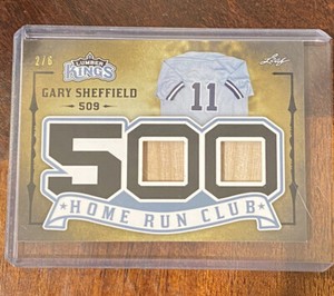 GARY SHEFFIELD 2020 Leaf LUMBER KINGS 500 HR Club #2/6 Yankees Marlins Braves