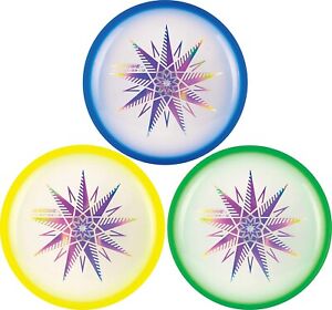 Aerobie Skylighter Disc - 10 Inch LED Light Up Flying Disc - Yellow Green Blue