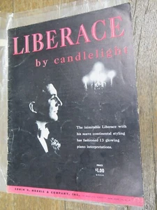 Libro de canciones Liberace 1953 - Liberace a la luz de las velas - Imagen 1 de 4