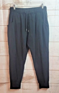 C9 Champion Women’s Pants Joggers Knit Banded Hem Pockets ~ Black ~ Sz L - Picture 1 of 8