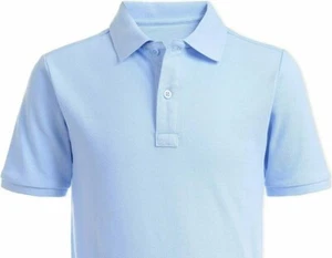 Nautica Boys' School Uniform Short Sleeve Performance Polo, Lt Blue, 18/20H - Picture 1 of 2