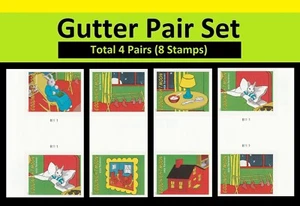 US 6002j-6009q Goodnight Moon imperf NDC horz gutter pair set 4x2 MNH 2025 - Picture 1 of 5