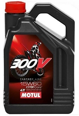 MOTUL Huile moteur 300V OFF ROAD RACING 15W60 motocross ESTER Core® 4litres - Photo 1/1