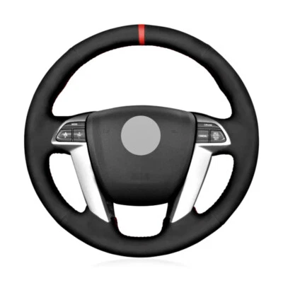 Cubierta de volante de coche Alcantara cuero real para HONDA CROSSTOUR 2012 A Foto 1 de 3