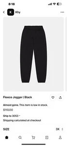 KHY KYLIE JENNER WOMEN 100% COTTON TRACK LOUNGE BLACK PANTS PLUS SIZE 22 24 - Picture 1 of 4