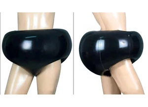 Pantalones inflables de látex calzoncillos cortos sexy BDSM Rubber fetiche ARTÍCULO NUEVO - Imagen 1 de 3