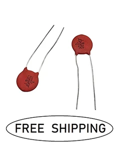 (2x) 0.015uF - 1000V - Radial Lead Ceramic - Sprague Capacitors 5GAS15 - Picture 1 of 2