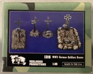 Verlinden 1316 WWII German Soldier Graves 1:35 Scale Model Kit 1/35 Productions - Picture 1 of 1