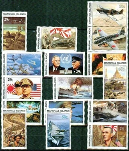 MARSHALL ISLANDS-1991-1992 – WWII ANNIVERSARIES & EVENTS-VF** - Picture 1 of 1