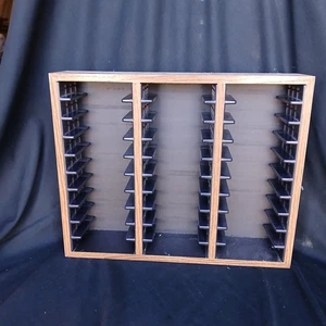 Wood Accucut Ellison Dies Block Storage Unit Storage Container Case Holds 30 - Picture 1 of 12