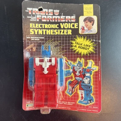 Transformers Voice Sintetizador Robot Heroico Autobot 1986 Hasbro NUEVO Antiguo Stock Foto 1 de 4