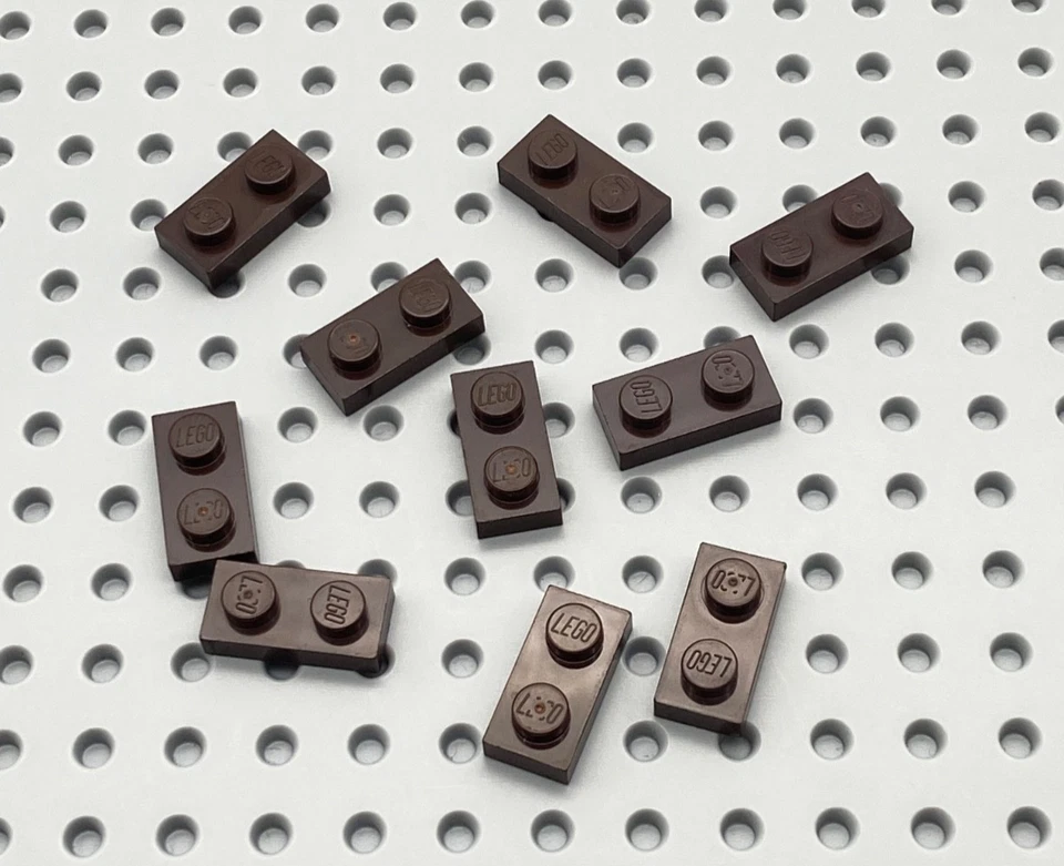 LEGO® 10x Platte Bauplatte 1x2 flach 3023 dunkelbraun - Bild 1 von 1