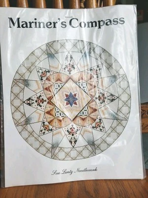 Sue Lentz Needlework MARINER'S COMPASS Pattern - Nautical - Image 1 of 2