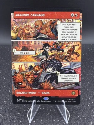 Spider-Man Magic the Gathering Maximum Carnage #0225 Rare Showcase Card - Image 1 of 4