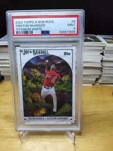 2023 Topps X Bob Ross Triston McKenzie Titanium White /35 PSA 9 - Bild 1 von 2