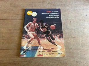 1977 NCAA Final Four Program Tournament Marquette Over UNC UNLV UNCC Vintage - Picture 1 of 24