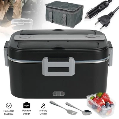1.8L Electric Lunch Box 12V/24V+220V Car Food Warmer Office Thermal Container - Image 1 of 4