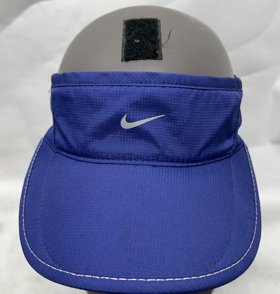 Nike Womens Daybreak Dri-Fit Blue Runing Visor Hat - Image 1 of 4