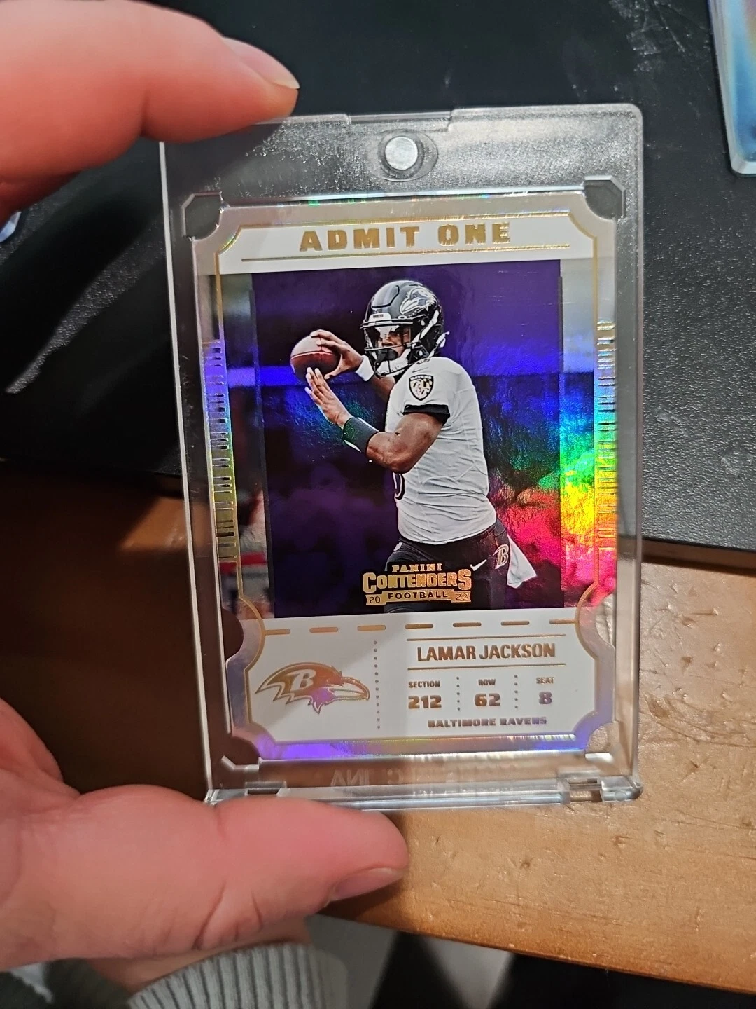 2022 Panini Contenders Lamar Jackson Admit One 🔥Case Hit 🏈 SSP 🔥 DIE-CUT