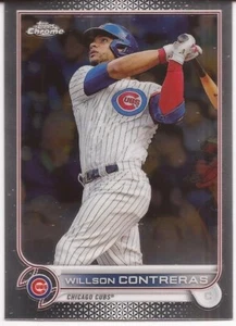 2022 TOPPS CHROME BASE SET - # 136 - WILLSON CONTRERAS - CHICAGO CUBS - Picture 1 of 1