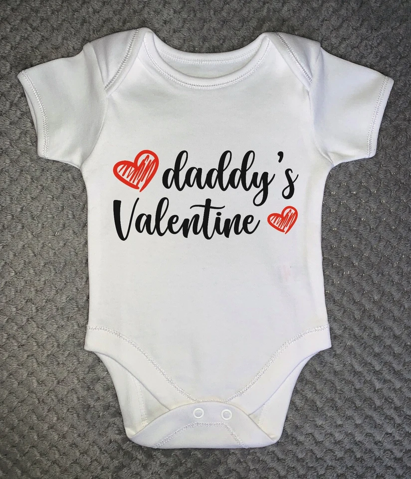 CARMA DESIGN Papa Valentinstag BABY GROW Kleidung Body Babygeschenk Valentinstag