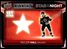 2021-22 Upper Deck Credentials Star Of The Night Taylor Hall #1S-10