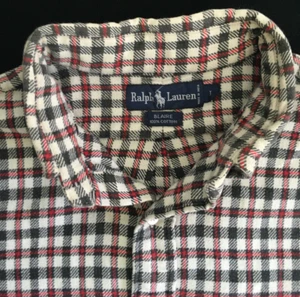 Ralph Lauren "BLAIRE" Camicia oversize in flanella pesante da uomo grande - Foto 1 di 8