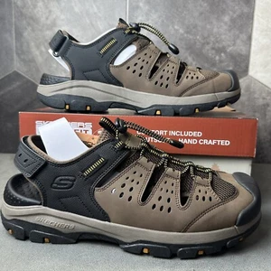 Skechers Mens Sandals Size 10 VEGAN Tresmen Menard Relaxed Fit Luxe Foam - Picture 1 of 6