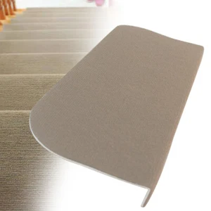 13PCS Adhesive Carpet Stair Treads, Non-Slip Step Stair Protection Cover Pads - Picture 1 of 10