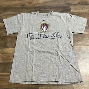 Nike USA Soccer T Shirt Mens Small Gray American Futbol World Cup 2010 - Picture 1 of 7