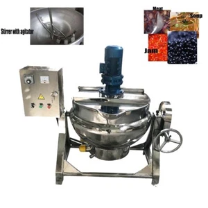 TECHTONGDA 220V 100L 26.5Gallon Jacketed Kettle with Scraper Tilting Type - Picture 1 of 24