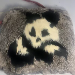 Vintage Rabbit Fur Muff & Coin Purse Panda Excellent Condition! - Picture 1 of 8