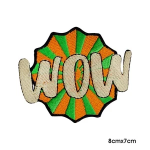 Wow Patch, Summer patch, Cute patch, Embroidered Iron on patch - Picture 1 of 1